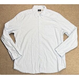 Faherty Supima Men's Button Down Blue Long Sleeve Shirt Size XXL‎